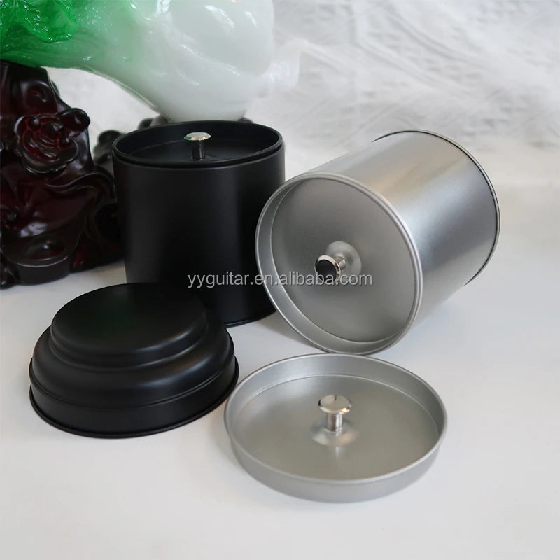 Double-layer Protective Waterproof Empty Round Can Snack Package Custom Sealed Metal Tin Storage Tea Can with Removable Lid