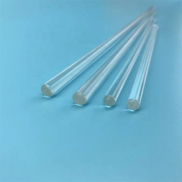JR Glass High Temperature Resistant 200mm Borosilicate 3.3 Glass Stirring Rod for Lab