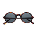 Retro Vintage Brand Polarized Men Design Round Acetate Frame Black Shade Sunglasses HJ16308