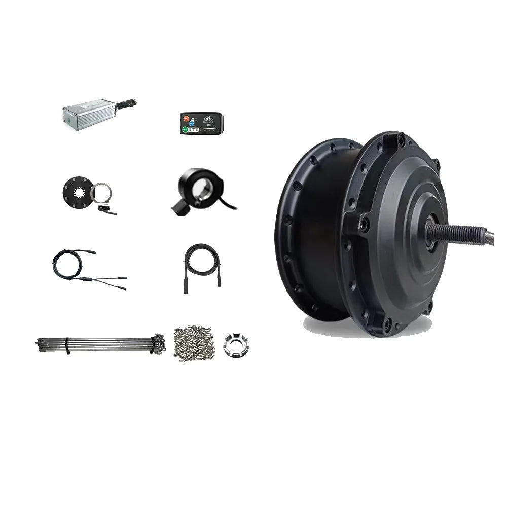 36v 250w Electric Bike Hub Motor Conversion Kit Waterproof Ebike Front Wheel Brushless Geared Motor Kit With KT LED880 Display