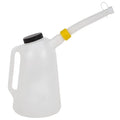 Plastic Oil Can 3L Funnel Jug Measuring Pot 3 Liter Graduated Polyethylene Tank with Scale Gasoline Resistant Acid