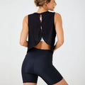 Sleeveless Sports Vest Women's Loose Hollow Out Blouse Quick-Drying Shirt Fitness Yoga Crop Top