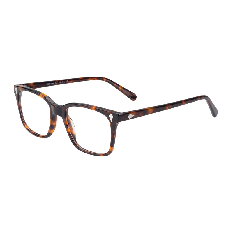 Trendy Custom Logo Anti Blue Ray Glasses Retro Style Pretty Eyeglasses with Diamond Face Shape Match Acetate Frame Material