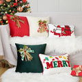 Hot Selling New Christmas Pillow Cover With Butterfly Knot Festival Decoration Flannelette Pillowcase Home Sofa Cushion Cover