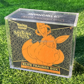 TCG TCG Custom Clear Pokemon Acrylic Elite Trainer Box Protective Display Case Anti-UV for Booster Box ETB Trading Card Game