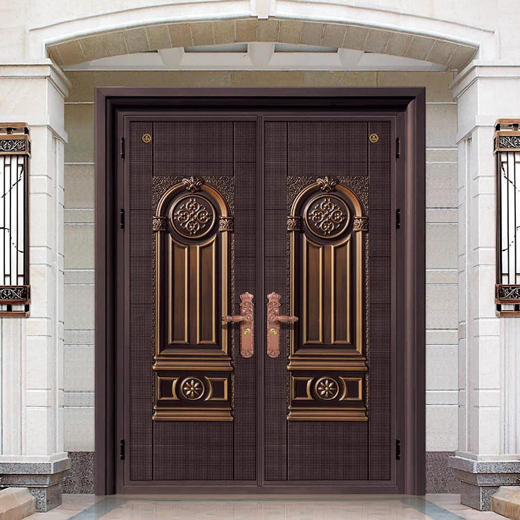 House Yard Entrance Aluminum Double Bifold Door