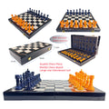 Factory New Big Size Wooden High-end Foldable Grand Tournament Chess Set Children's Marble Board Game