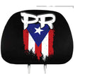 Custom Cheap Elastic 2 Pack Headrest Covers for Puerto Rico PR Flag