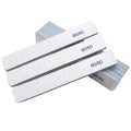 Wholesale Custom Logo Zebra Nail File 80/100 120/150 180/240 Grit Half Moon Shape Nail File Professional Manicure Tool MegaBDM