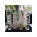 20-25 cm Clear Quartz Tower Large Natural Crystal Long Point Shiny Polished Quartz Obelisk Slender Wholesale