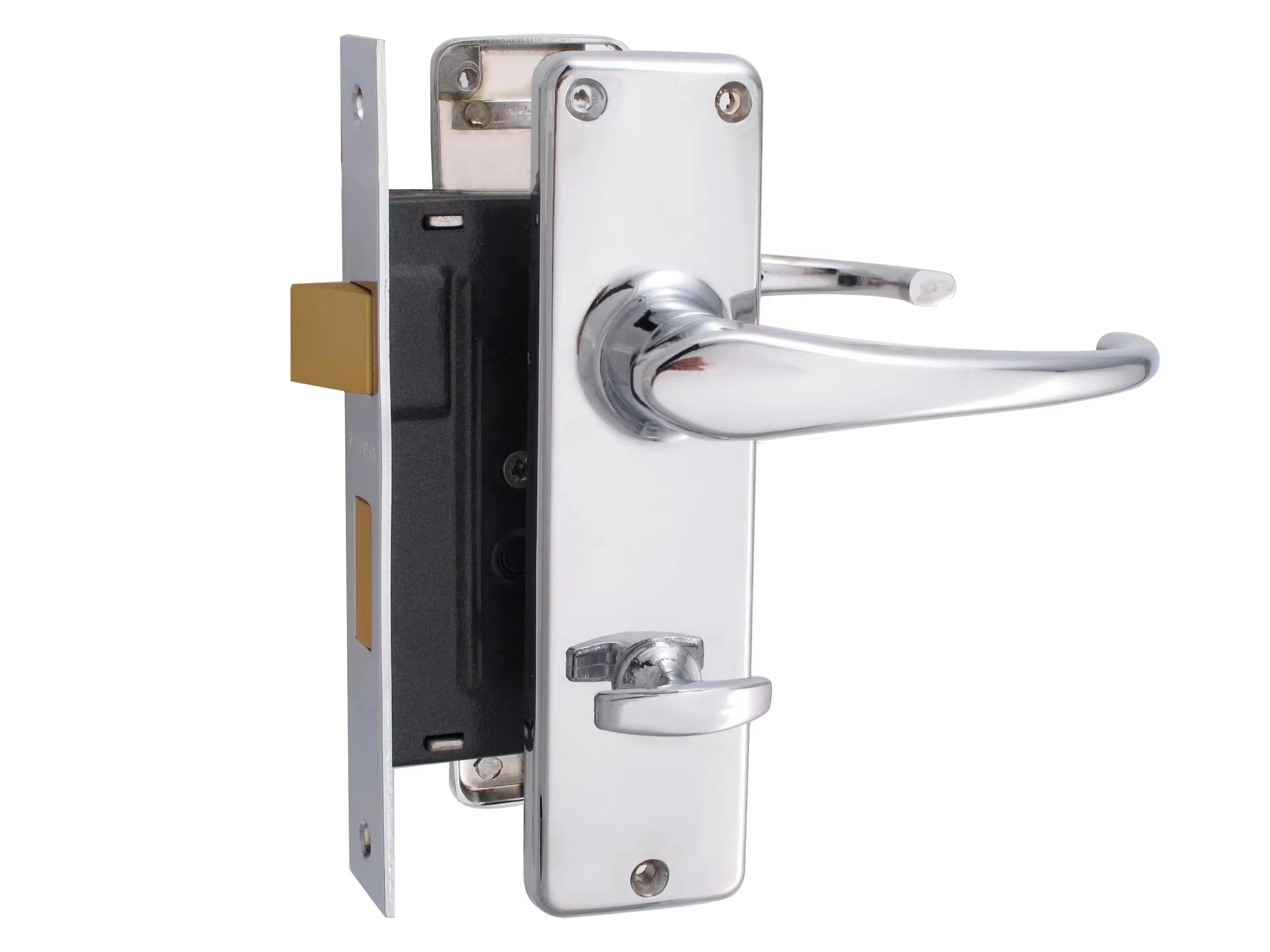 Interior Luxury Privacy Wood Door Handle Locks Plate Knob and Dead Bolt With Set 3 5lever Handle Lock Mortise Handle Lockset