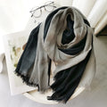 Women Summer Cotton Blend Crinkle Vintage Soft Long Scarf Linen Beach Shawl Wrap