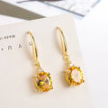 2021 New Arrival Fashion Designer Earrings Long Solid Gold with Bali Zirconia for Wedding Party Engagement or Gift