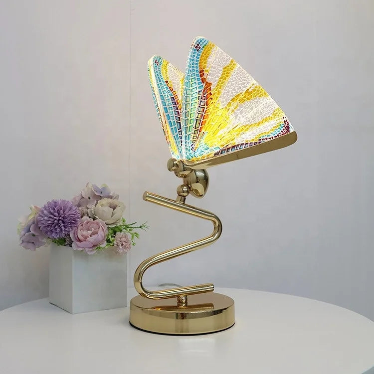 Light Luxury Modern butterfly Table Lamp Simple Lighting  Creative Personality Bedroom Bedside Desk Lamp