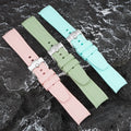 Popular 20mm 22mm Diving Waterproof Bracelet Silicone Wrist Bands Belts Curved End Rubber Watch Strap for MoonSwatch