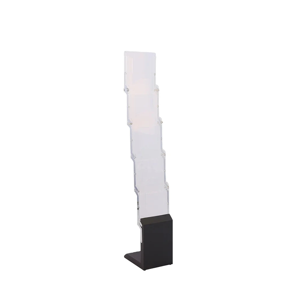 Portable A4 Size Acrylic Magazine Rack Multi-Layer Foldable Book Brochure Catalog Display Shelf Metal Construction for Room Use