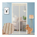 Anti-Bugs Insect Mosquito Fly Screen Door Magnetic Mesh Built-In All-Season Vintage Pleated Bay Window Decoration Light Curtain