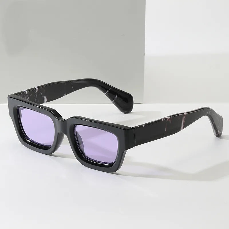 2023 New Designer Style Sunglasses Unique Square PC Leopard Shade Female Vintage Small Frame Uv400 Sunglasses De Sol Oculos
