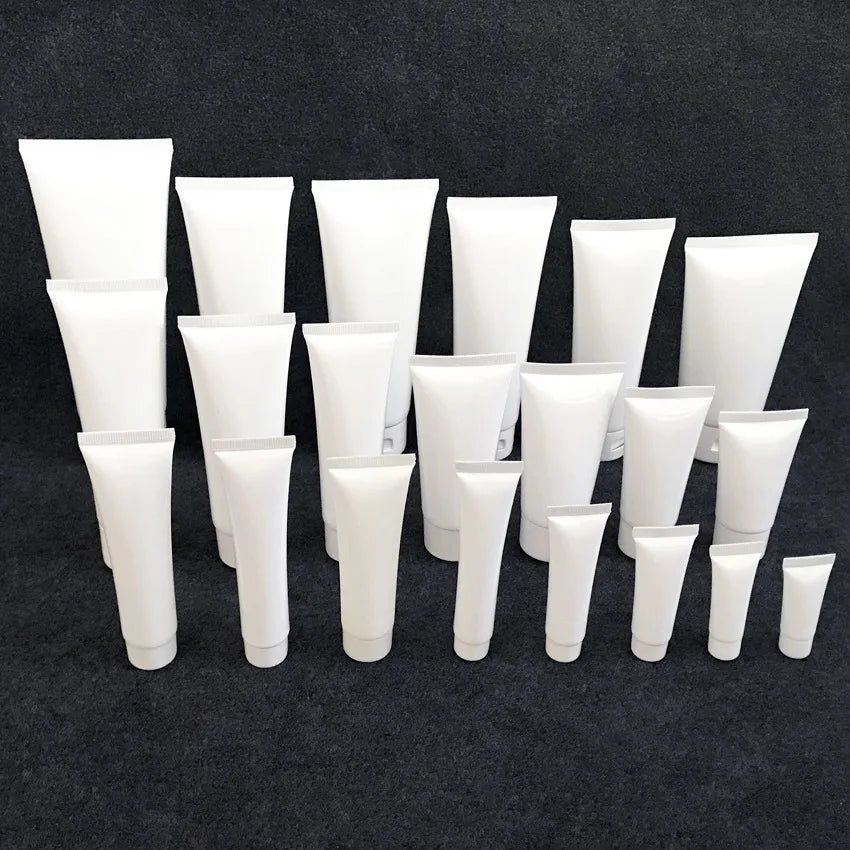 Yueshunxing Multi-specification Black White Abrazine Glossy Plastic Cosmetics Hose Hand Cream Cleanser Sunscreen Squeeze Inverted Tube Hose