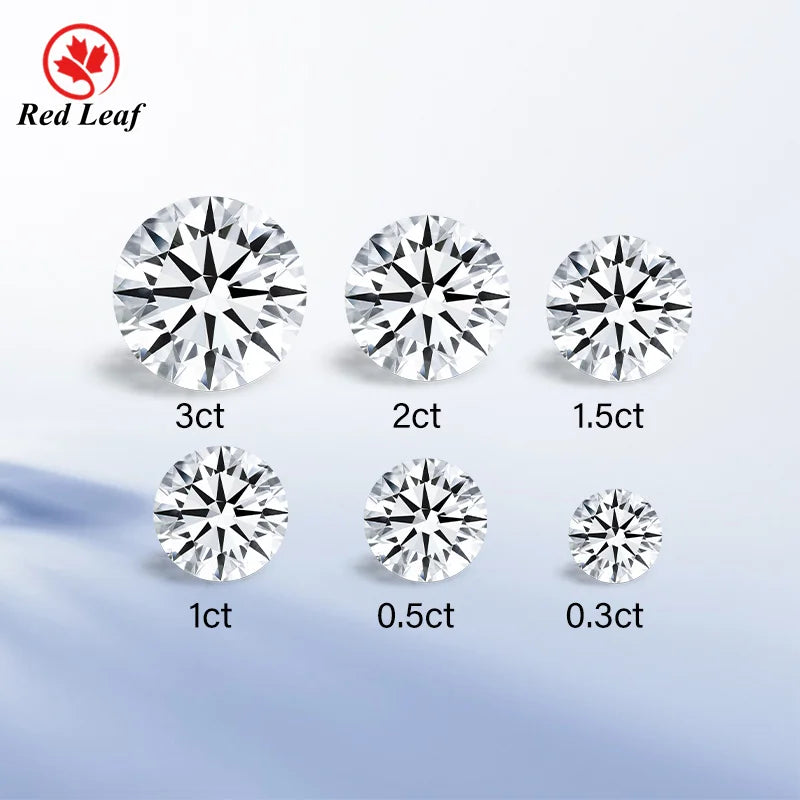 Redleaf Wholesale IGI  Certificate Diamond 3CT 4CT 5CT 6CT 7CT CVD E Color VVS VS Lab Grown Diamond for Jewelry Making
