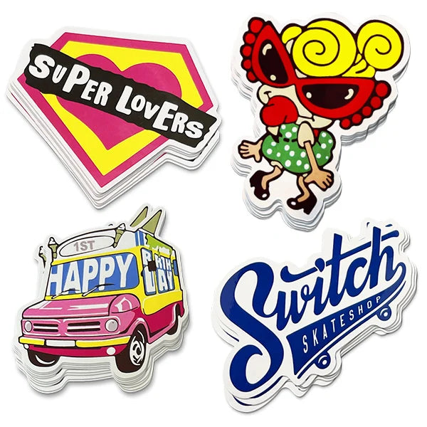 Cheap Custom PVC Die Cut Wall Stickers Cartoon Holiday Decoration with Your Own Design