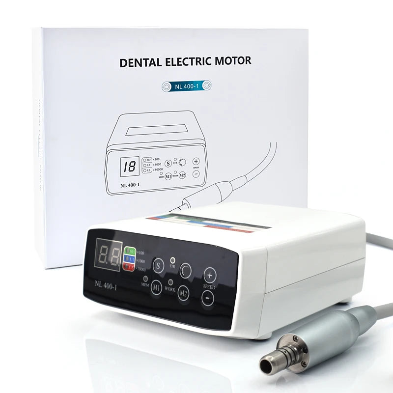 LED Dental Electric Motor Brushless Micromotor Work With Increasing/Slow Speed Handpiece Optical Contra Angle Portable MegaBDM