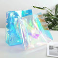 Clear Handbags Stadium Approved Holographic Transparent Tote Bags Suitable for Women Sports Lunch Makeup Shopping Gym