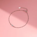Super Flash Zirconia Crystal S925 Sterling Silver Chain Bracelets Jewelry for Women Girls Gift Accessories YB-XY-413