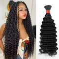 Cheap100% Natural Unweft Hair Bundle Unwefted Human Hair Extensions for Braiding Unprocessed Wet and Wavy Bulk No Weft Hair Bulk