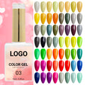 Lehchis Hema TPO Free Uv Gel Polish Set Custom Logo Private Label 15ml Color Vegan Organic Gel Polish Set