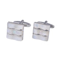 Wholesale Mother Pearl Shell Elegant Cufflinks Custom Mens Suit Shirt Fashion Accessory Wedding Tuxedo Trendy Jewelry Gift Set