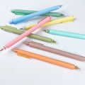 YF Promotional Macaron Color Glitter Gel Pen 0.5mm Cute Cartoon Stationery for Office Study Bulk Pink Plastic Packing