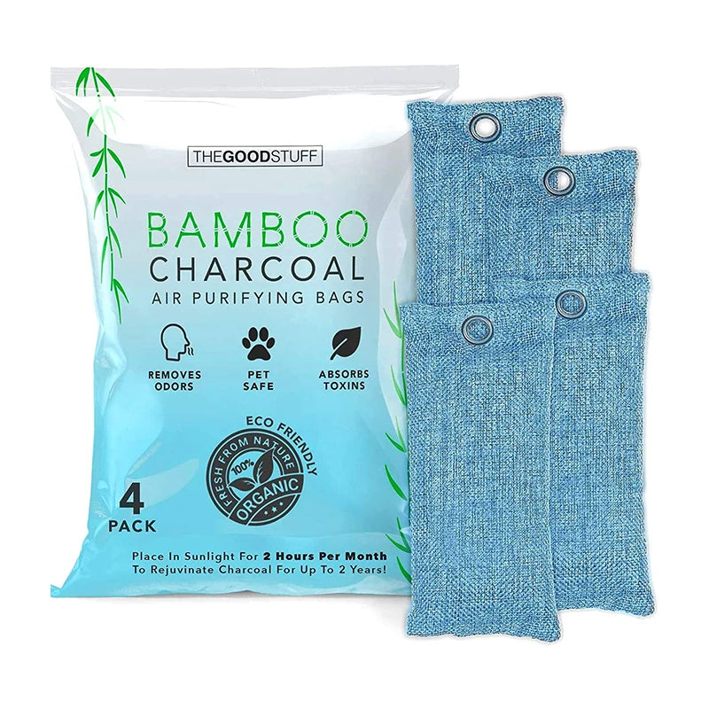 Nature Fresh Shoe Deodorizer  Bamboo Charcoal Bags Odor Absorber Natural Home Deodorizer    Charcoal Bags  75g
