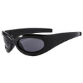 Steampunk Sunglasses for Women Y2K Vintage Sports Sun Glasses with Mirror Black PC Frame Eyewear for Cycling Punk Fashion Shades