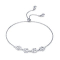 BFF Gift New 925 Sterling Silver Animal Footprints Dog Paw Chain Bracelets