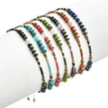 Cute Design Small Size Japanese Seed Beads Miyuki Gemstone Bohemia Style Handmade Macrame Adjustable Bracelet Women