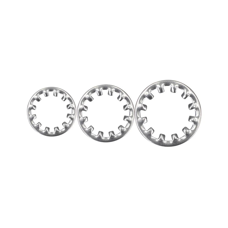 Zinc Plated Stainless Steel External Teeth Locking Washer Split Style to GB Standard