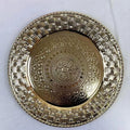 Wedding Dishes Round Metal Gold Charger Plates Banquet Party Green Custom Charger Plate  for Weddings Special Occasions