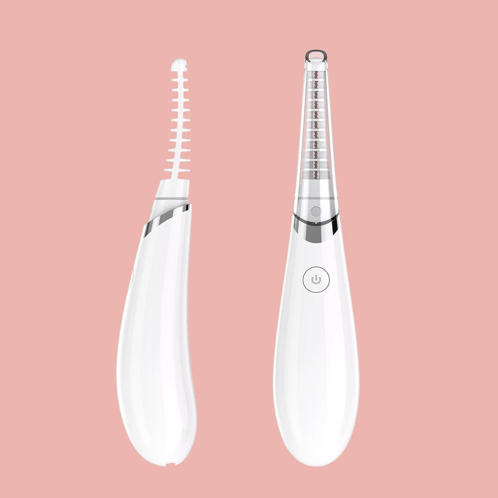 Portable Electronic Heated Eyelash Curler Painless Gently Curling Eye Lashes Lift Perming Device Designed for Comfort Plastic