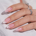 BTArtbox Custom Soft Gel Handmade Fake Nails Designs Press on Wholesale Private Label Short Almond French Press on Nails Kit