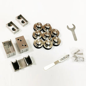 Condibe Glass Bathroom Accessories Satin Finish Wheel Accessories