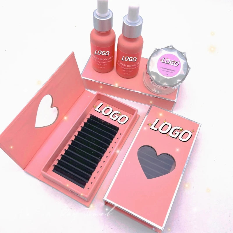 Cashmere Lash Extensions Tray 02 0.03 0.05 Premium Matte Black Volume Lash Trays Wholesale Volume Eyelash Extension Supplies