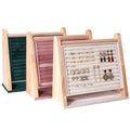 New Solid Wooden Ring Display Frame Necklace Box Ring Box Luxury Earring Frame Jewelry Counter Props Wholesale