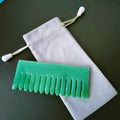 Hongzhuo For Gifts Healing Green Aventurine Jade Stone Gua Sha Gemstone Comb