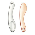 Unique Moon Shape Cosmetic Spatula Metal Rose Gold Face Cream Applying Stick Eye Cream Packaging Spoon Makeup Tools