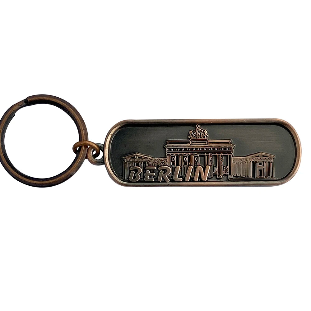 Zinc Alloy Durable Casting Technique Letterpress Printing Promotional Gift Carving Logo Keychain