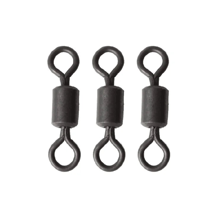Selco Carp Fishing Swivel Matt Black Carp Fishing End Games  Ronnie Rig Making Rolling Swivel