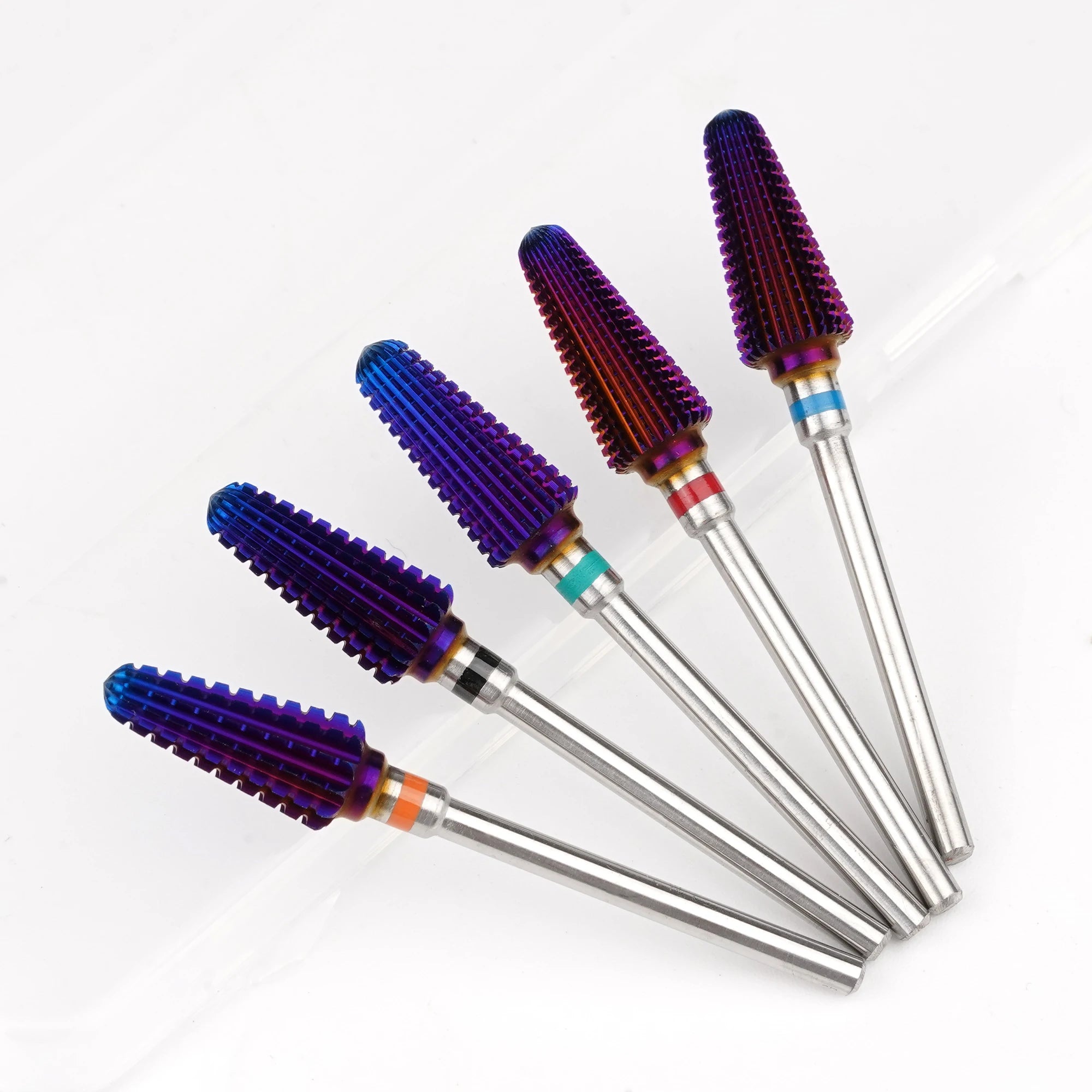 3/32" 7.0mm Tornado Bit Tapered Nail Drill Bits Diamond Burs Tapered Barrel Bit Used for Manicure Nail Polishing Callus