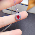 Hot Selling Wholesale Hawaiian Christian Necklace Fine Pendants & Charms with Natural Ruby Shining