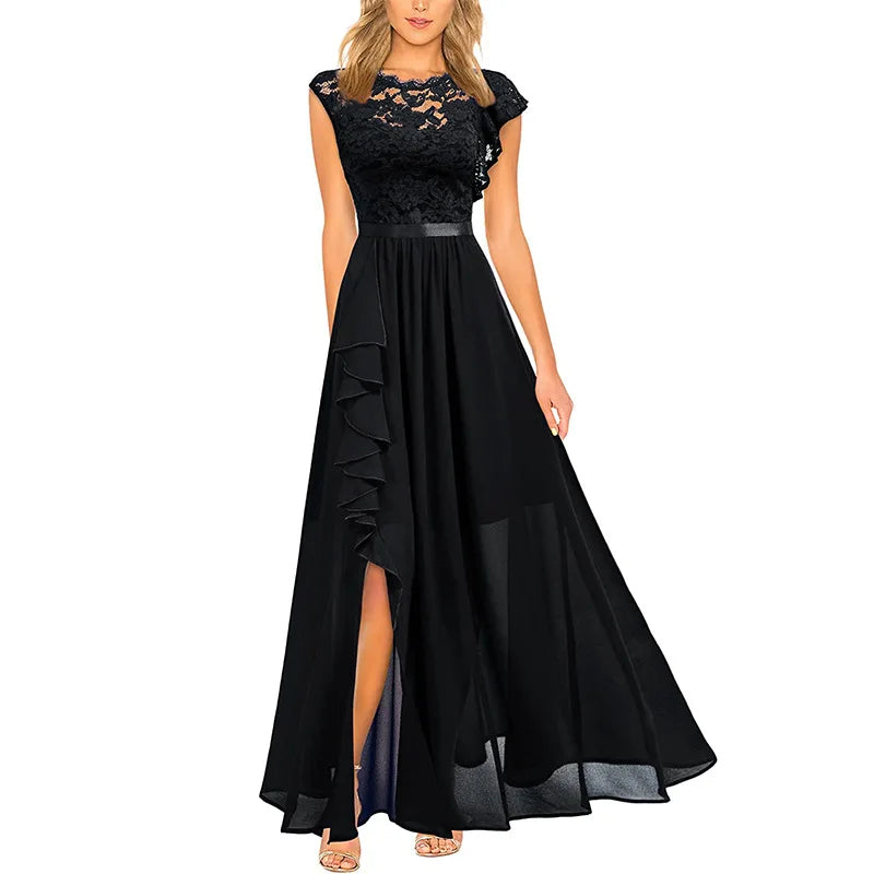 Banquet Women Long Skirt Mini Dress Popular Lace Bridesmaid Evening Dress Dress